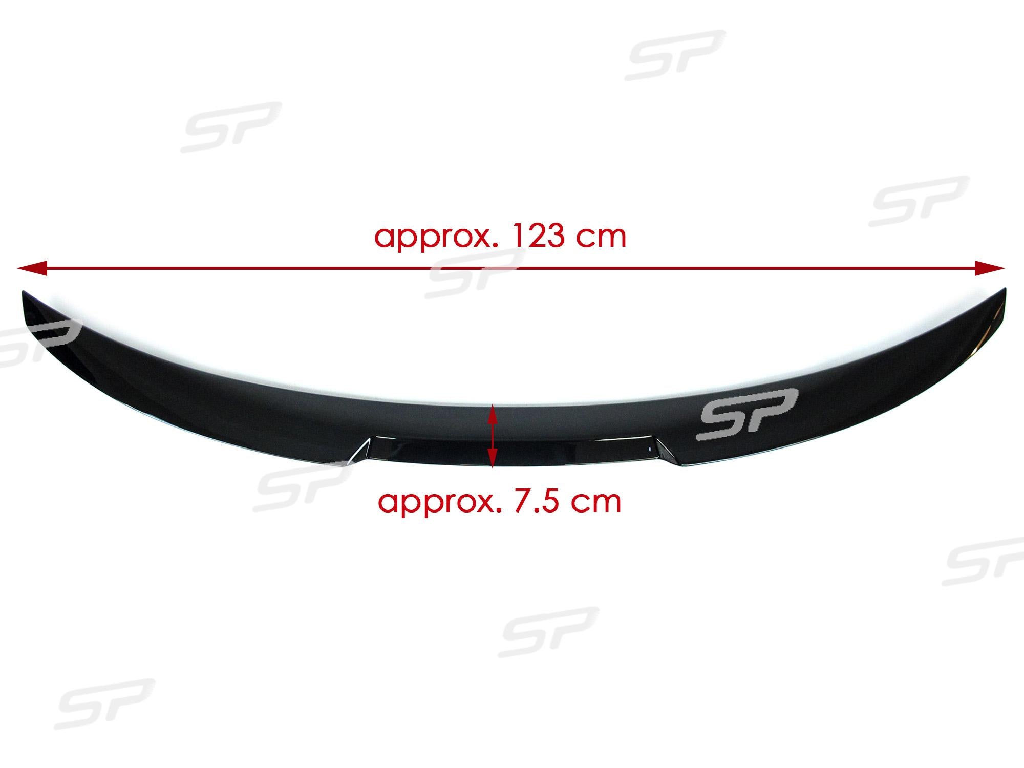 Schwarz Glanz Heckspoiler Spoiler Lippe Passend für BMW 4er G26 Gran Coupe ab 2021