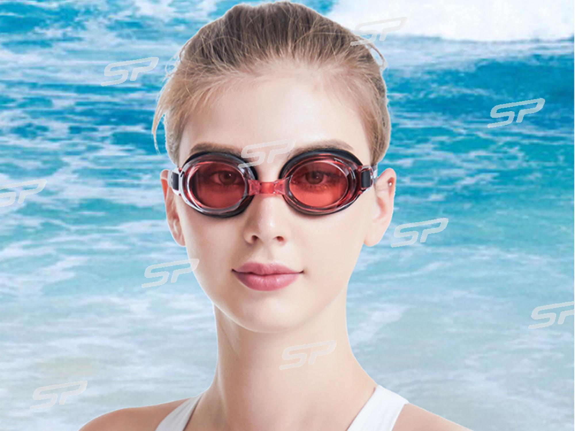 Schwimmbrille mit Sehstärke Antibeschlag UV-Schutz Goggles -1,5 bis -9,0 für Damen und Herren sg3