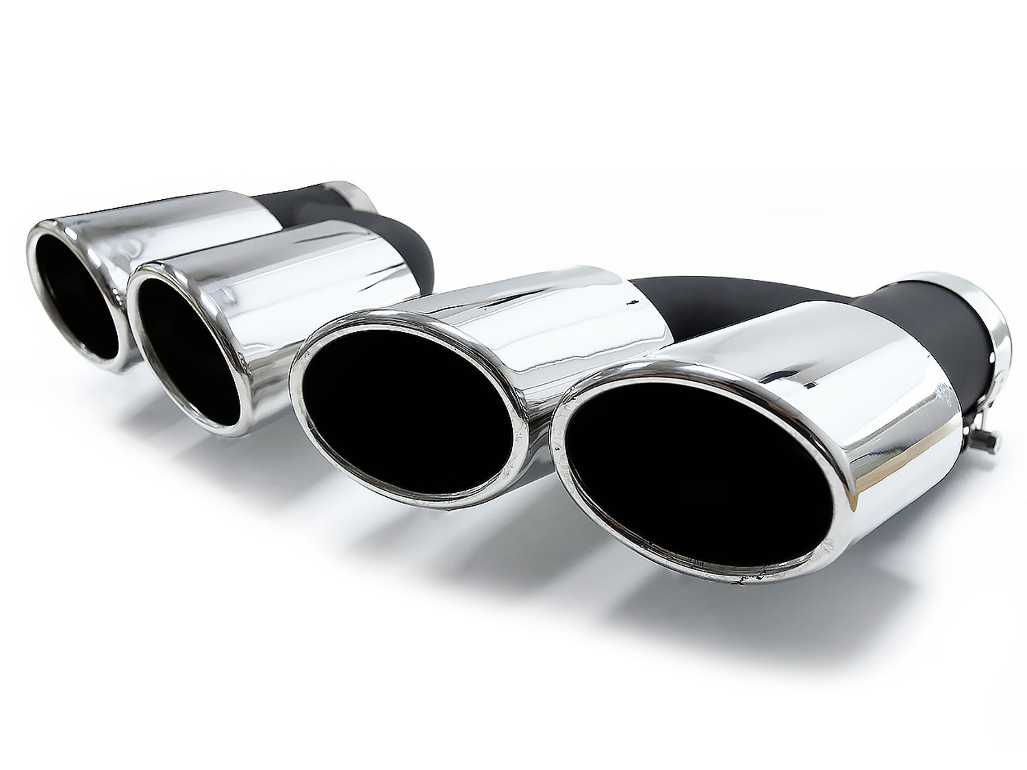 Auspuffblenden Endrohrblende Chrom für AUDI A7 4G A6 C7 A4 B8 A5 8T Q5 8U