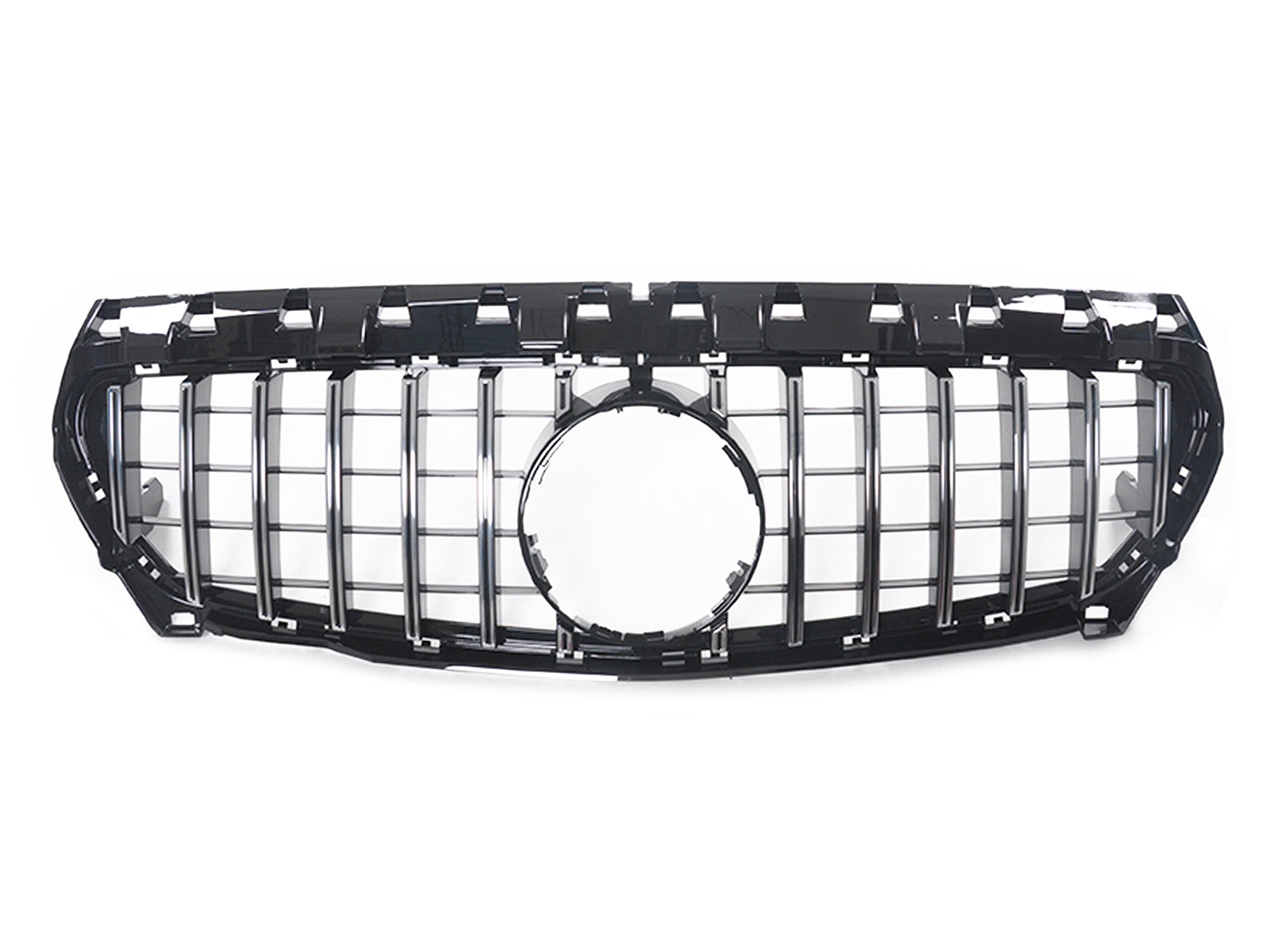 Kühlergrill Grill GT Panamericana Chrom für Mercedes Benz CLA W117 C117 X117 2013-2016 fg20