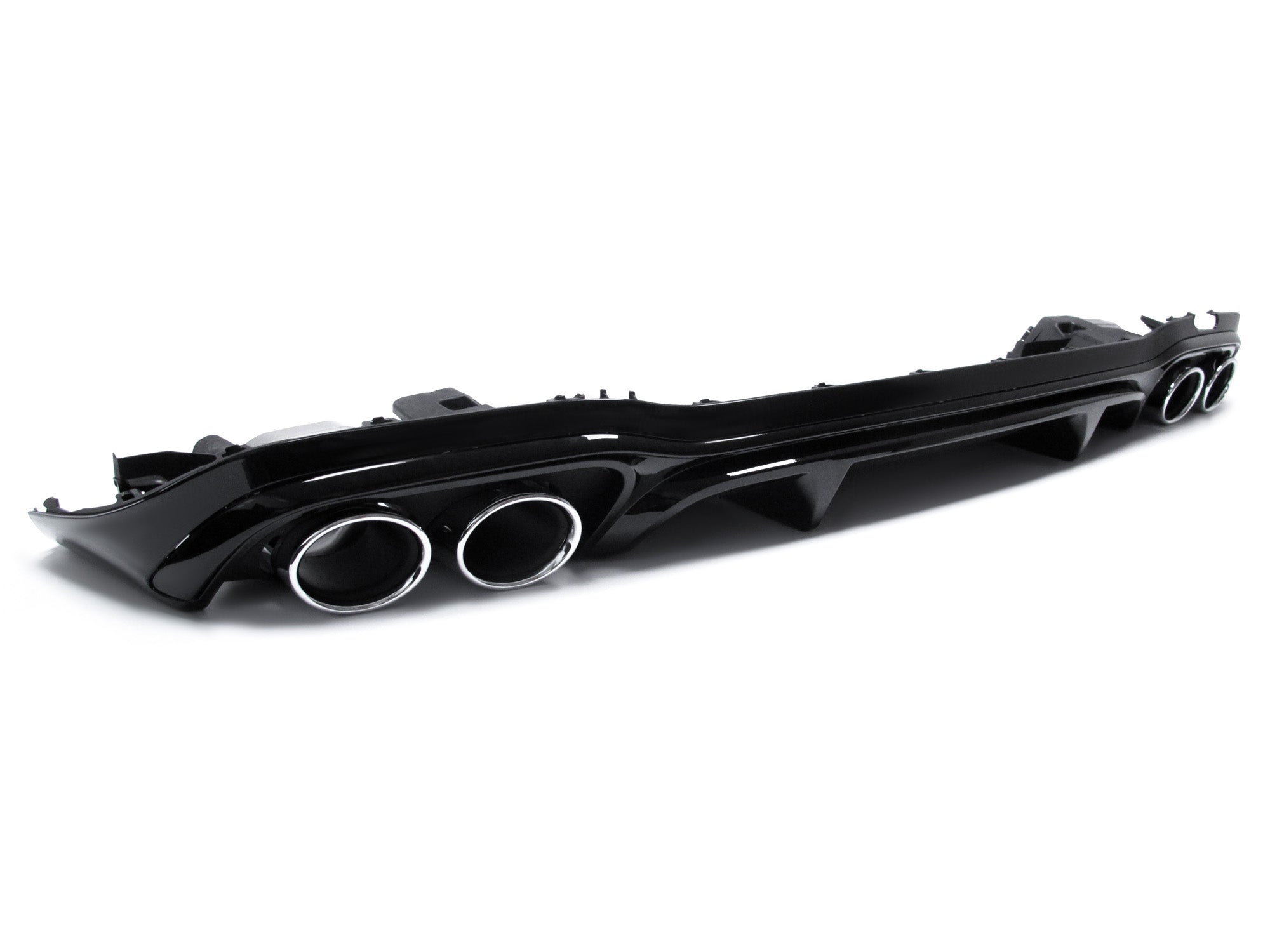 NUR FÜR BENZIN Diffusor Heckdiffusor + Auspuff Chrom für Mercedes E-Klasse W213 AMG Line MODF ab 07.2020 di125