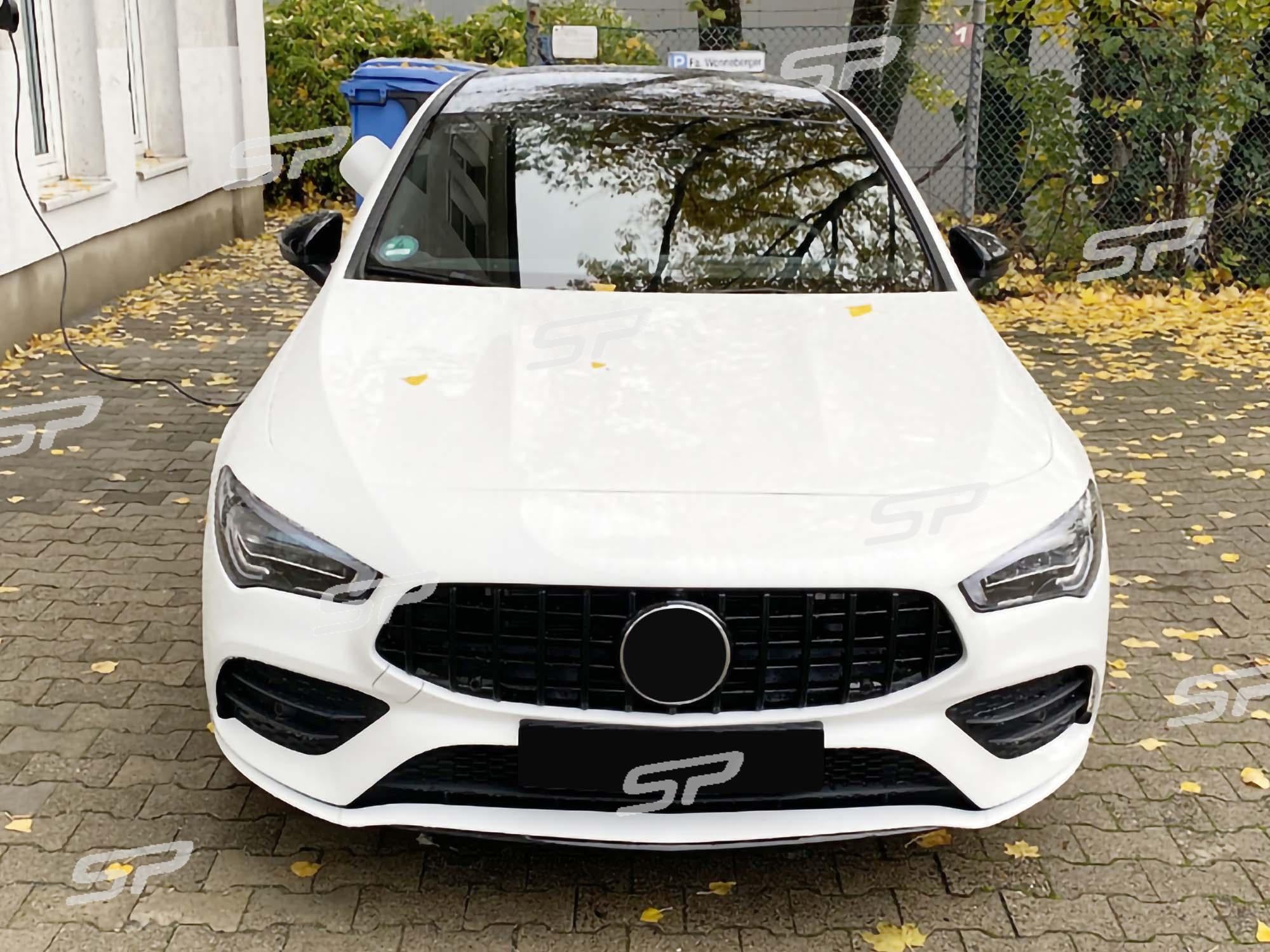 Kühlergrill Grill Schwarz / Chrom GT Panamericana für Mercedes CLA C118 X118 MIT Kamera ab 2019 fg142