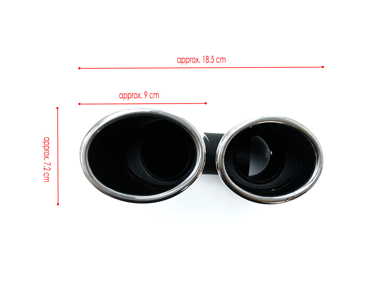 Auspuffblenden Endrohrblende Chrom für AUDI A7 4G A6 C7 A4 B8 A5 8T Q5 8U