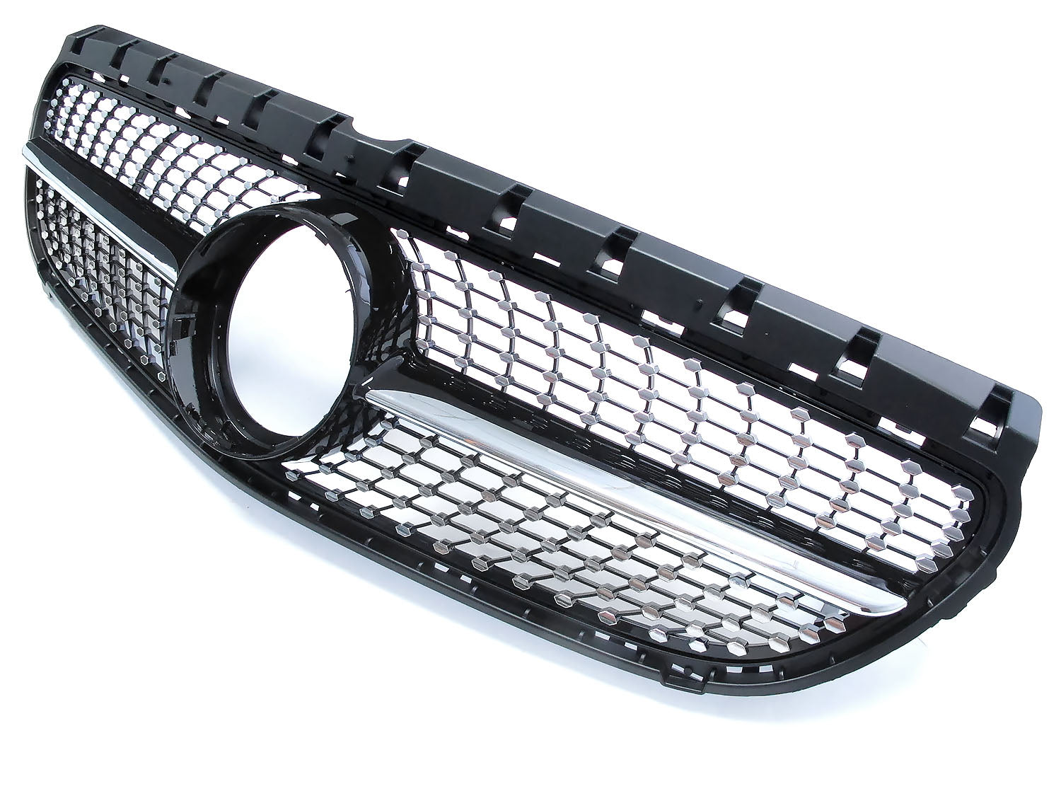 Schwarz Diamantgrill Front Grill Kühlergrill für Mercedes Benz B-Klasse W246 B180 B200 B220 B250 Facelift 2015-2018 fg69
