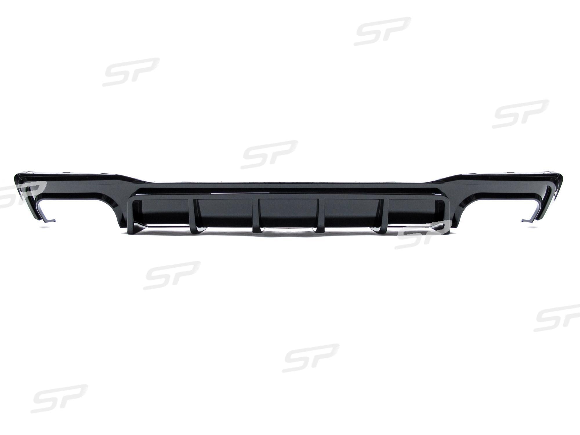 Schwarz Diffusor Heckdiffusor + Auspuffblenden für AUDI A7 S7 C8 4K Sportback S Line ab 2018 di85