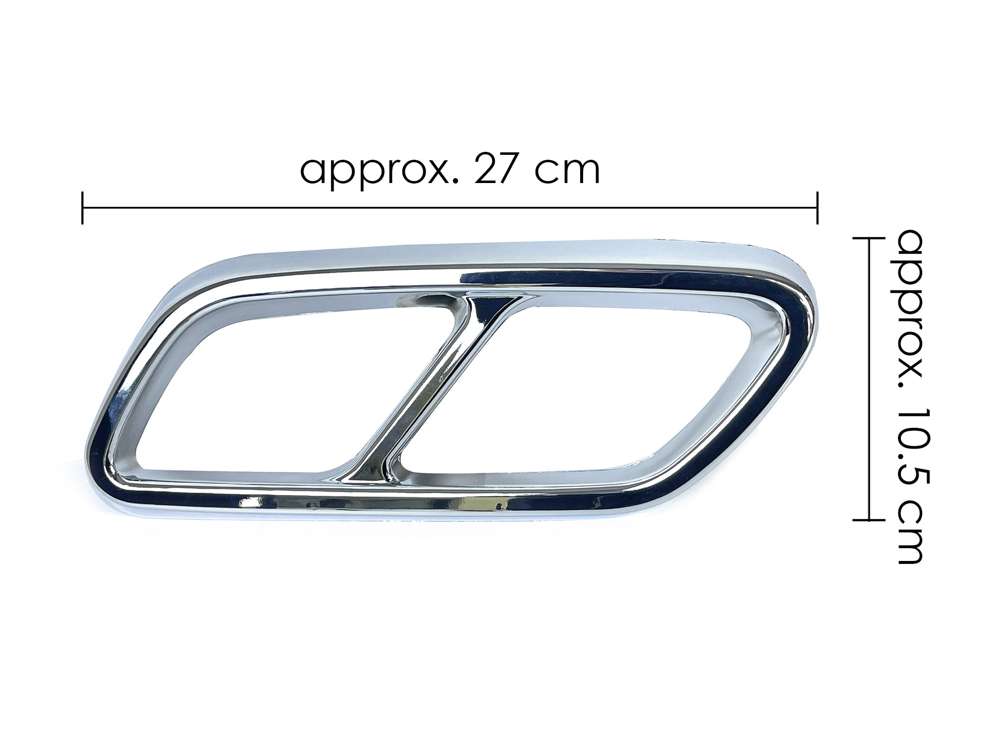 Endrohre Abdeckung Endschalldämpfer Rahmen für Mercedes C-Klasse W206 S206 AMG-Line ab 2021