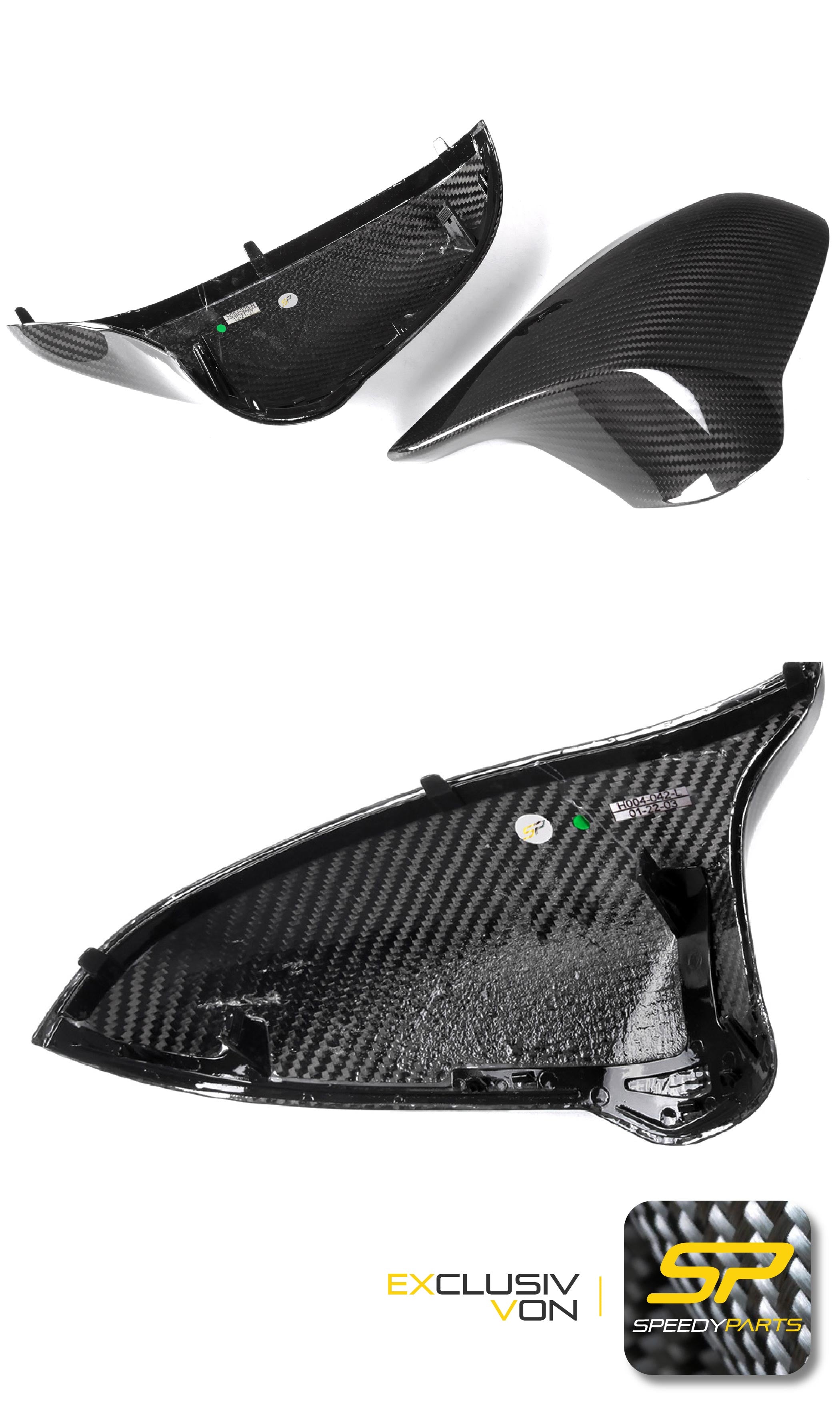 100% Echt Carbon Fiber Spiegelkappen Ausßenspigel für BMW M2 F87 M3 F80 M4 F82 F83 2014-2022 mc151