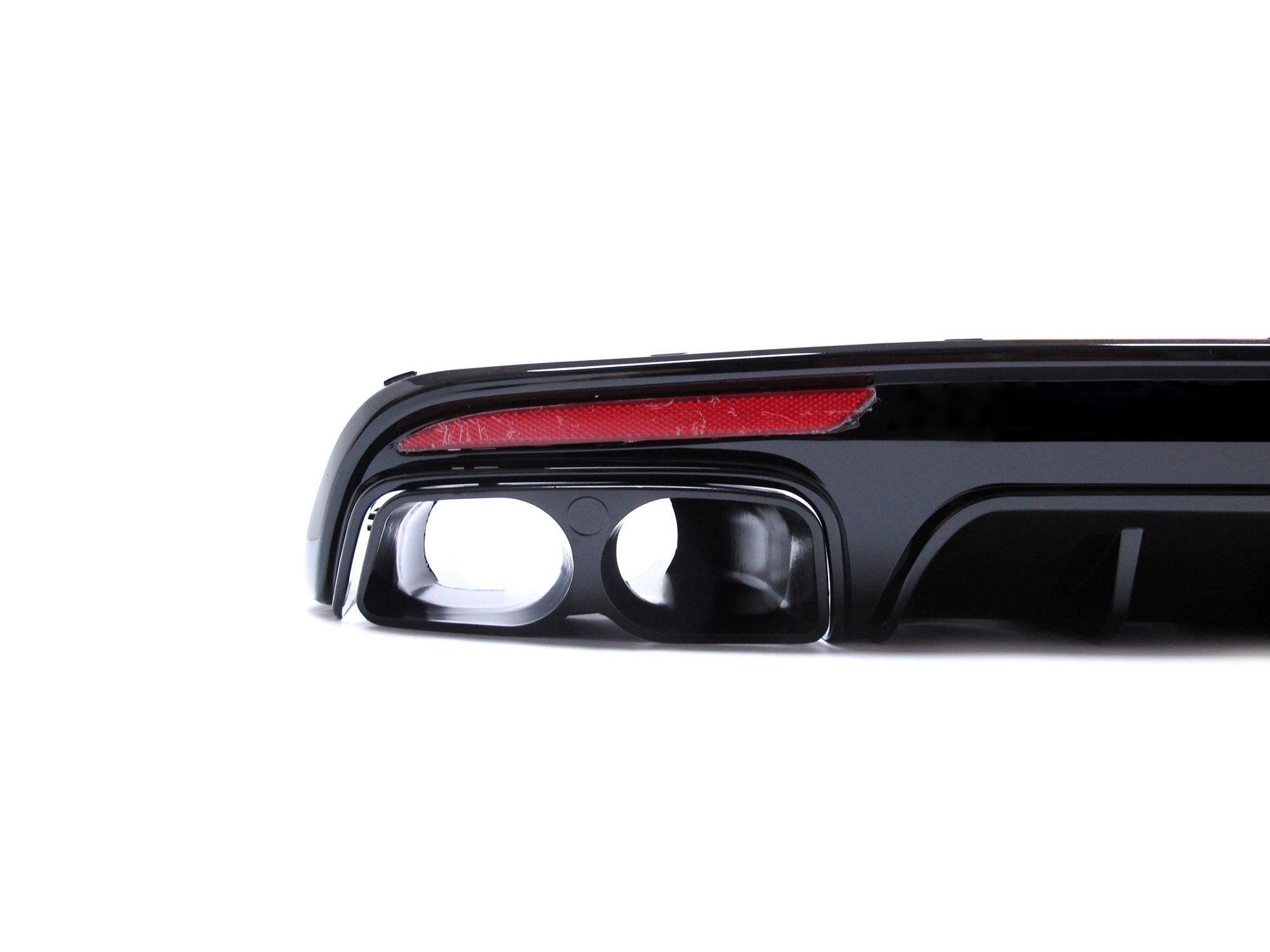Diffusor Heckdiffusor + Auspuffblenden Schwarz Barbus Optik für Mercedes S-Klasse W222 V222 AMG Line VFL 2013-2017 di136