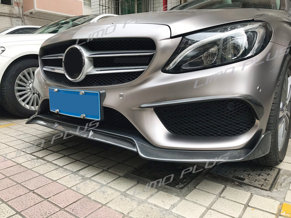 Mercedes C-Klasse W205 Tuning mit Echt-Carbon Stoßfänger Flaps von