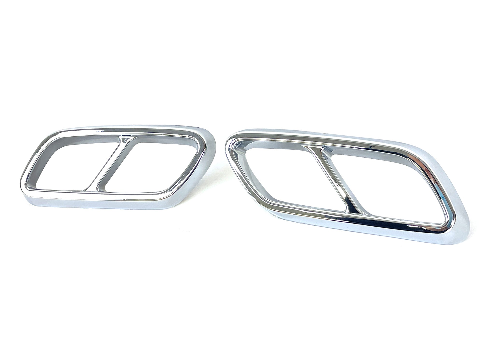 Endrohre Abdeckung Endschalldämpfer Rahmen für Mercedes C-Klasse W206 S206 AMG-Line ab 2021