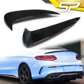 Schwarz Heck Stoßstange Flossen Flaps für Mercedes Benz C-Klasse C205 Coupe A205 Cabrio AMG Line C43 AMG pz15