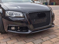 Waben Grill Kühlergrill Sport Optik Schwarz glanz matt für Audi A3 8P 2008 2009 2010 2011 2012