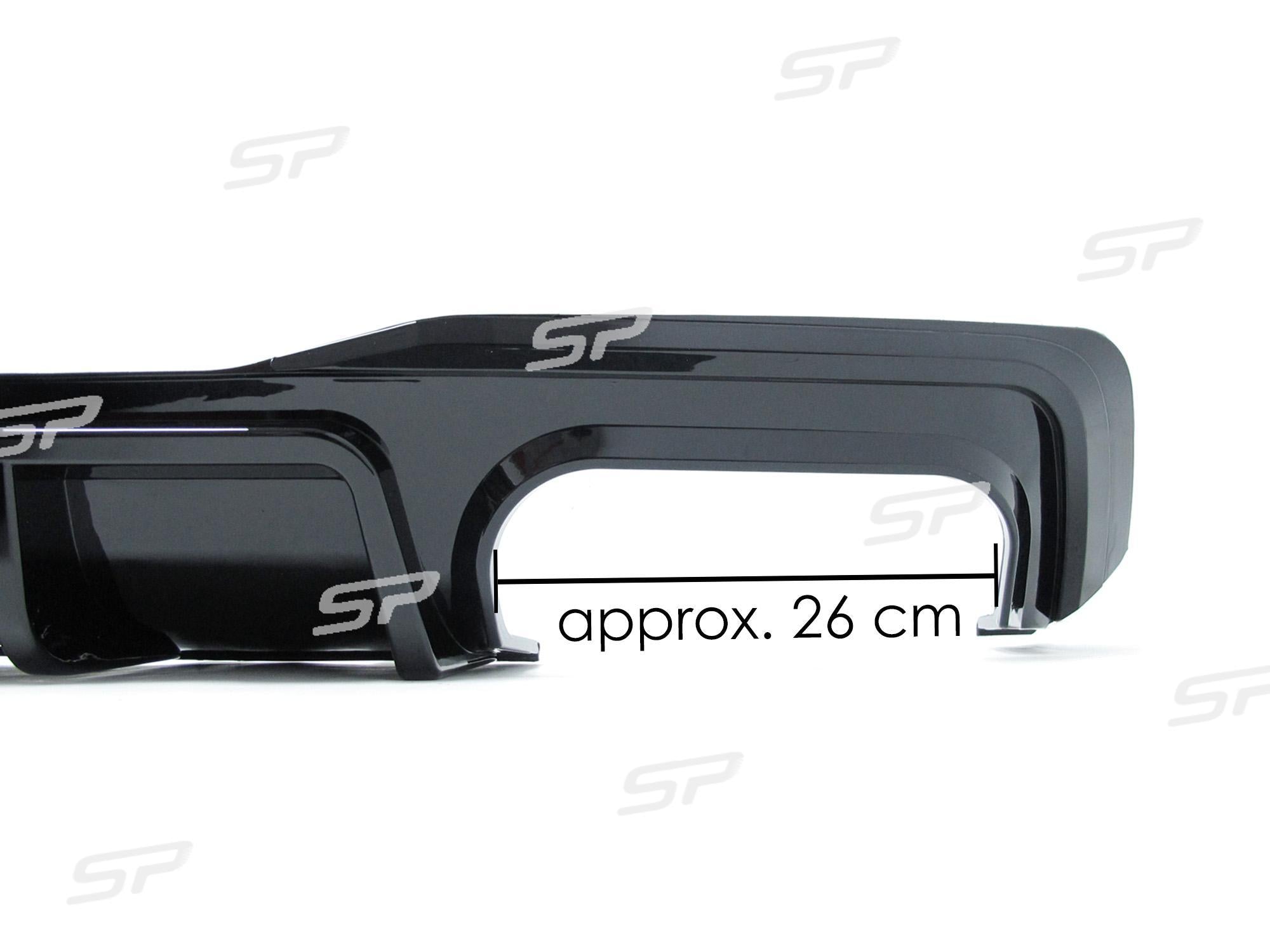 Schwarz Diffusor Heckdiffusor + Auspuffblenden für AUDI A7 S7 C8 4K Sportback S Line ab 2018 di85
