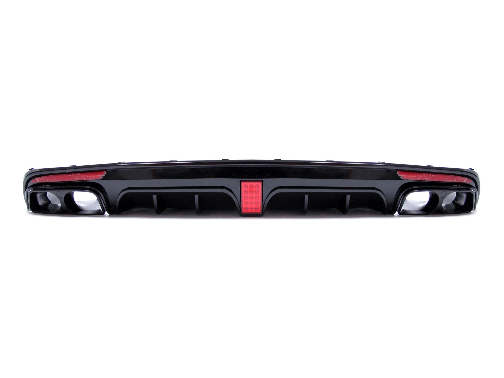 Diffusor Heckdiffusor + Auspuffblenden Schwarz Barbus Optik für Mercedes S-Klasse W222 V222 AMG Line VFL 2013-2017 di136