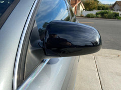L+R Schwarz Glanz Spiegelkappen Außenspiegel für AUDI A6 4F C6 S6 Avant 2004 - 2008 A4 B6 B7 S4 8E 8H 2004-2008 mc53
