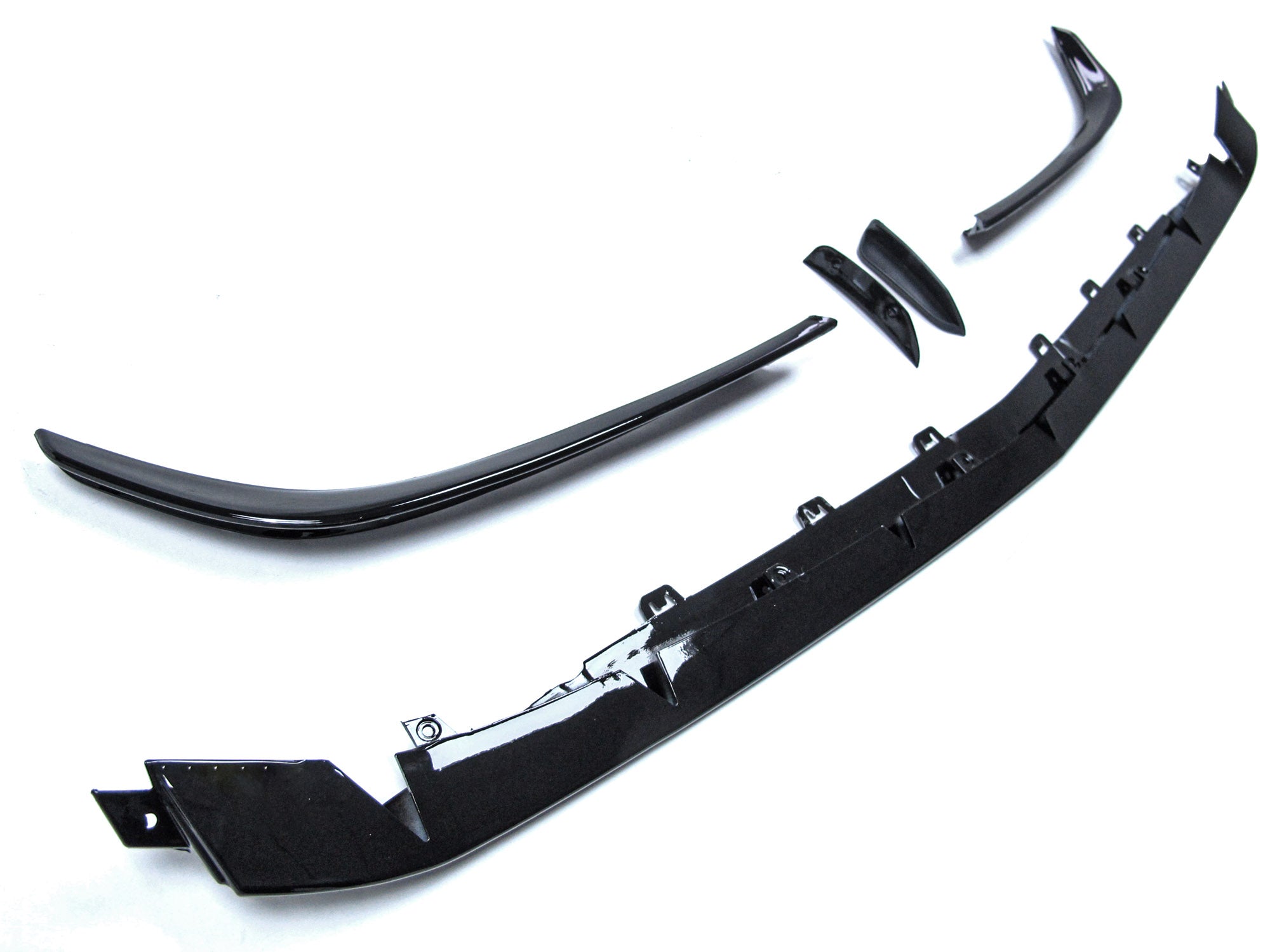 Frontansatz Front Splitter Spoiler Schwarz für Mercedes A Kl. W177 Hatchback A45 AMG ab 2018