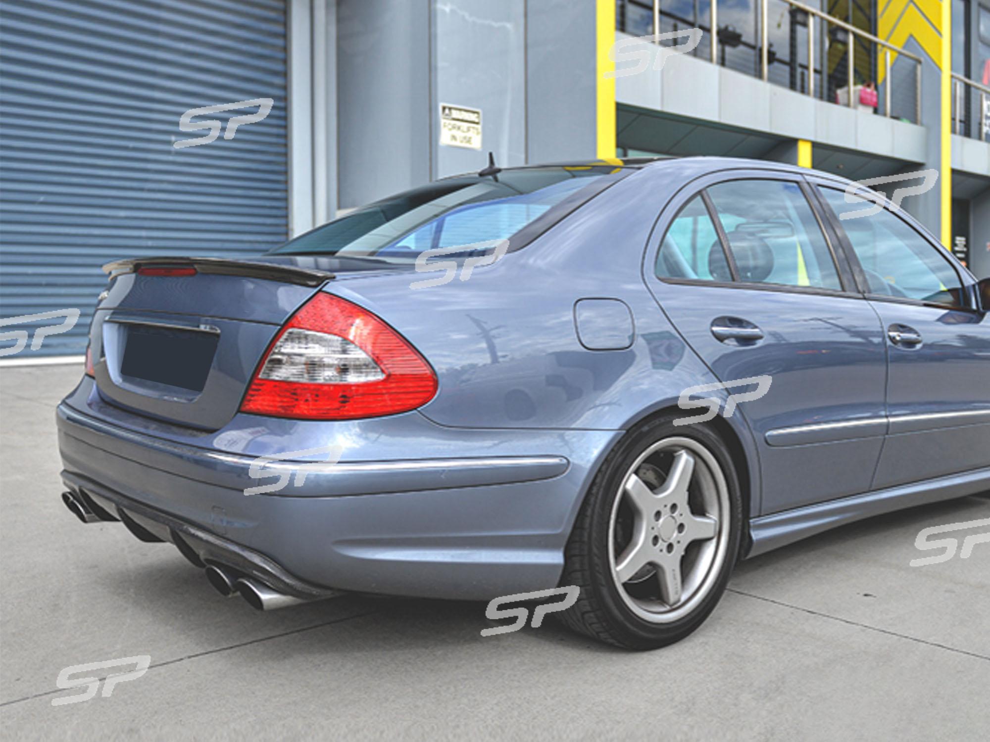 Spoiler Heckspoiler Spoilerlippe Schwarz Glanz für Mercedes Benz E-Klasse W211 Limo 2002-2009 sp91