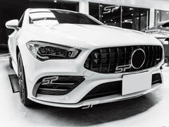 Kühlergrill Grill Schwarz / Chrom GT Panamericana für Mercedes CLA C118 X118 MIT Kamera ab 2019 fg142