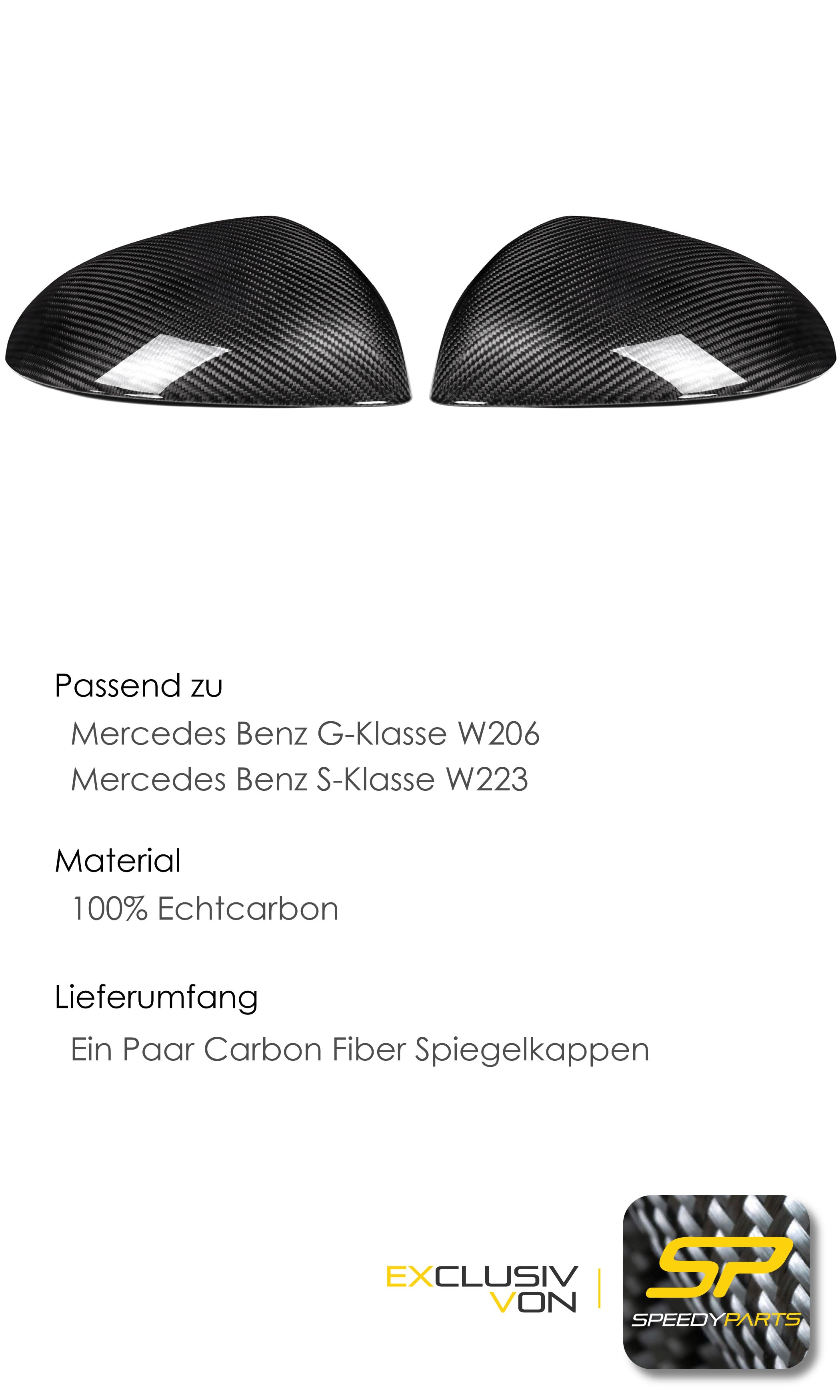 100% Echt Carbon Fiber Spiegelkappen Außenspiegelkappen für Mercedes Benz C Klasse W206 S206 S Klasse W223 2020 2021 2022 mc154