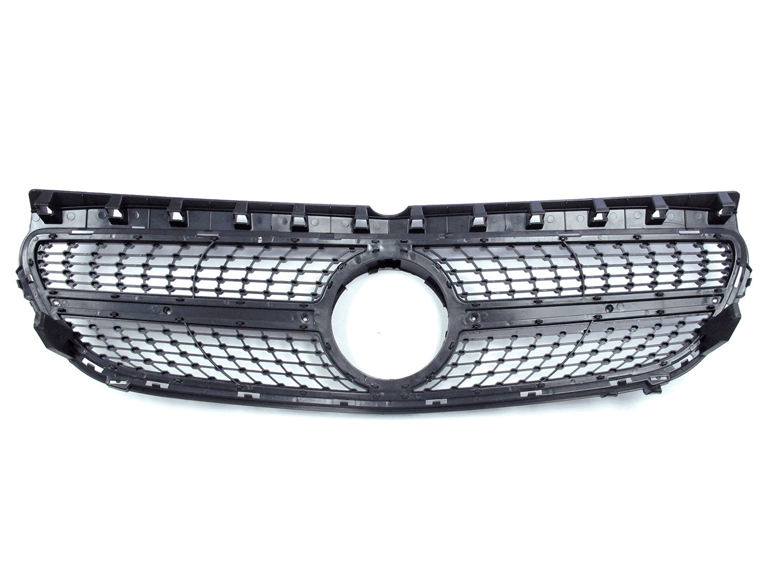 Schwarz Diamantgrill Front Grill Kühlergrill für Mercedes Benz B-Klasse W246 B180 B200 B220 B250 Facelift 2015-2018 fg69