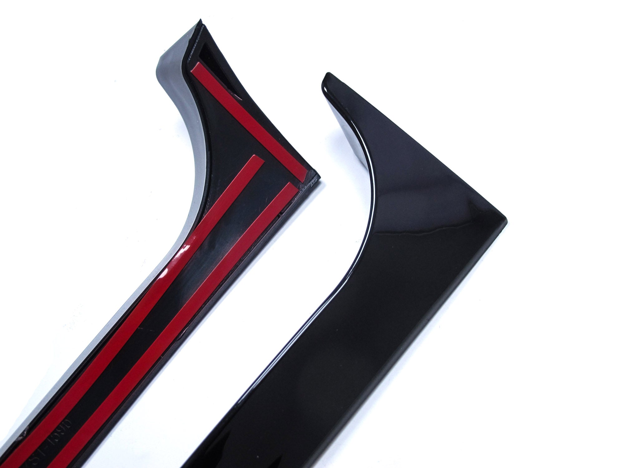 1 paar Schwarz Glanz Vertikale Heck Spoiler Flaps Heckflügel für VW GOLF 6 VI MK6 GTI R GTD 2008-2013 vw11