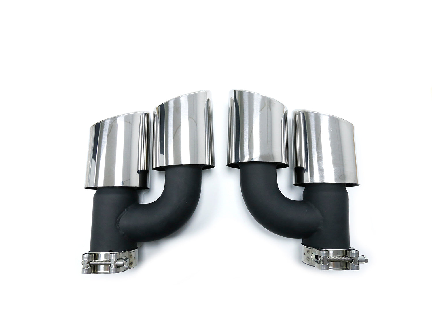 Auspuffblenden Endrohrblende Chrom für AUDI A7 4G A6 C7 A4 B8 A5 8T Q5 8U