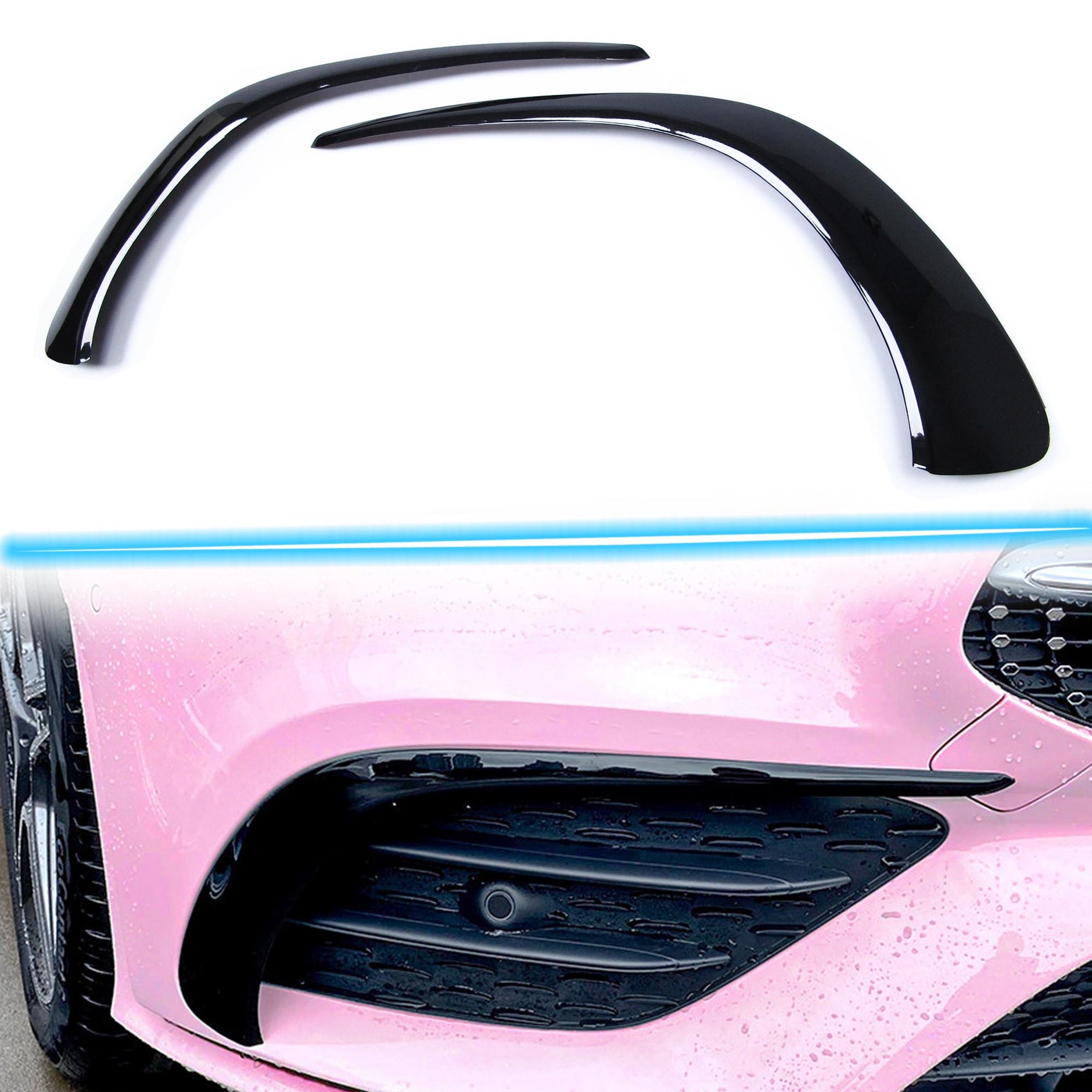 Nebelscheinwerfer Gitter Für Mercedes C-Klasse W205 - ABS PC 205 885 2523