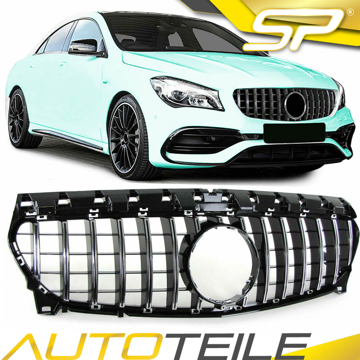 Kühlergrill Grill Chrom für Mercedes-Benz CLA C117 W117 2016-2019