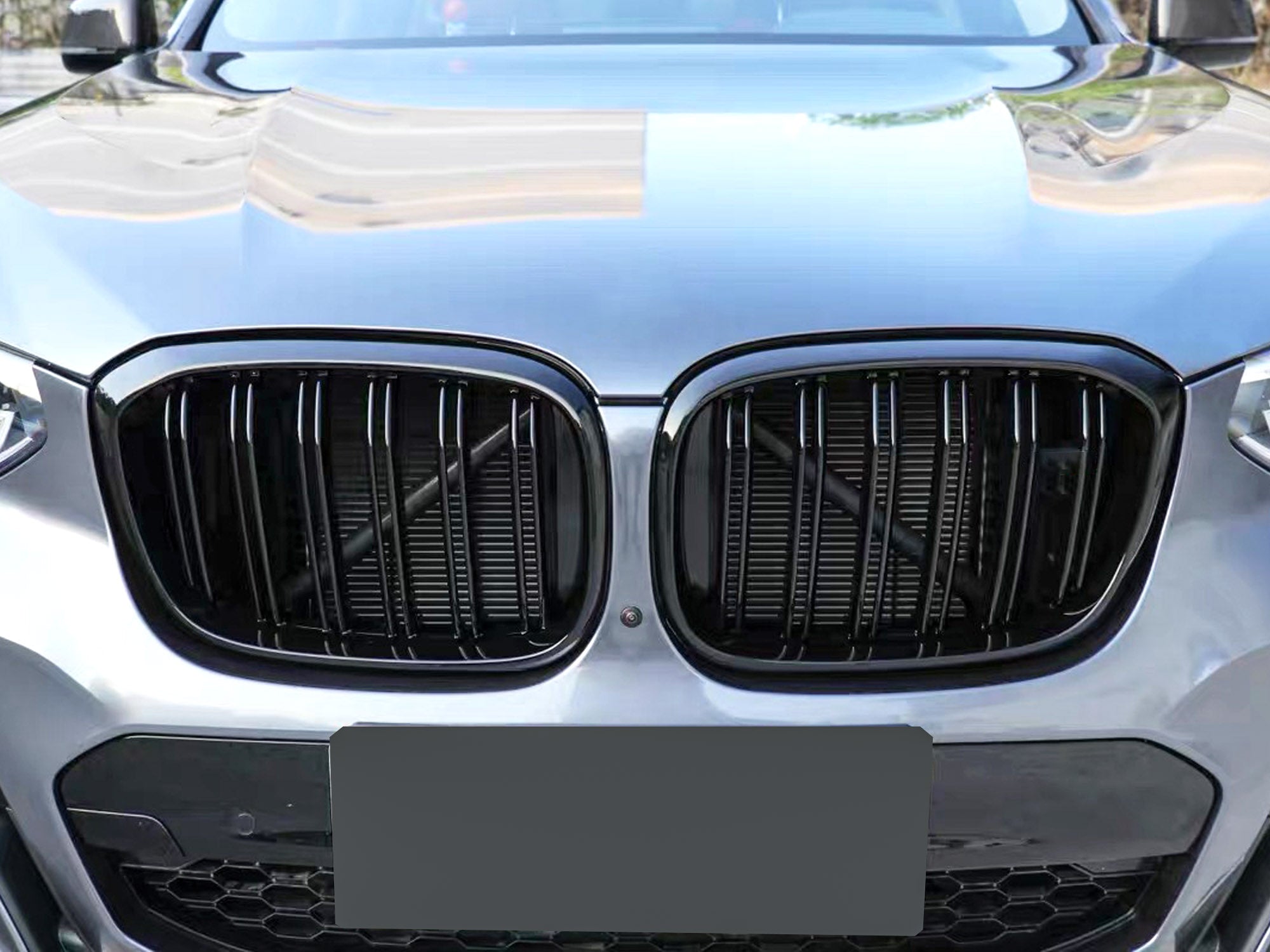JNSMQC Für BMW X3 G01 / X4 G02 Nebelscheinwerferabdeckung  Kühlergrillverkleidung Zubehör Sieht aus wie MSport Kühlergrill Style 2018  2019 2020 X3 X4 G01 / 02 : : Auto & Motorrad