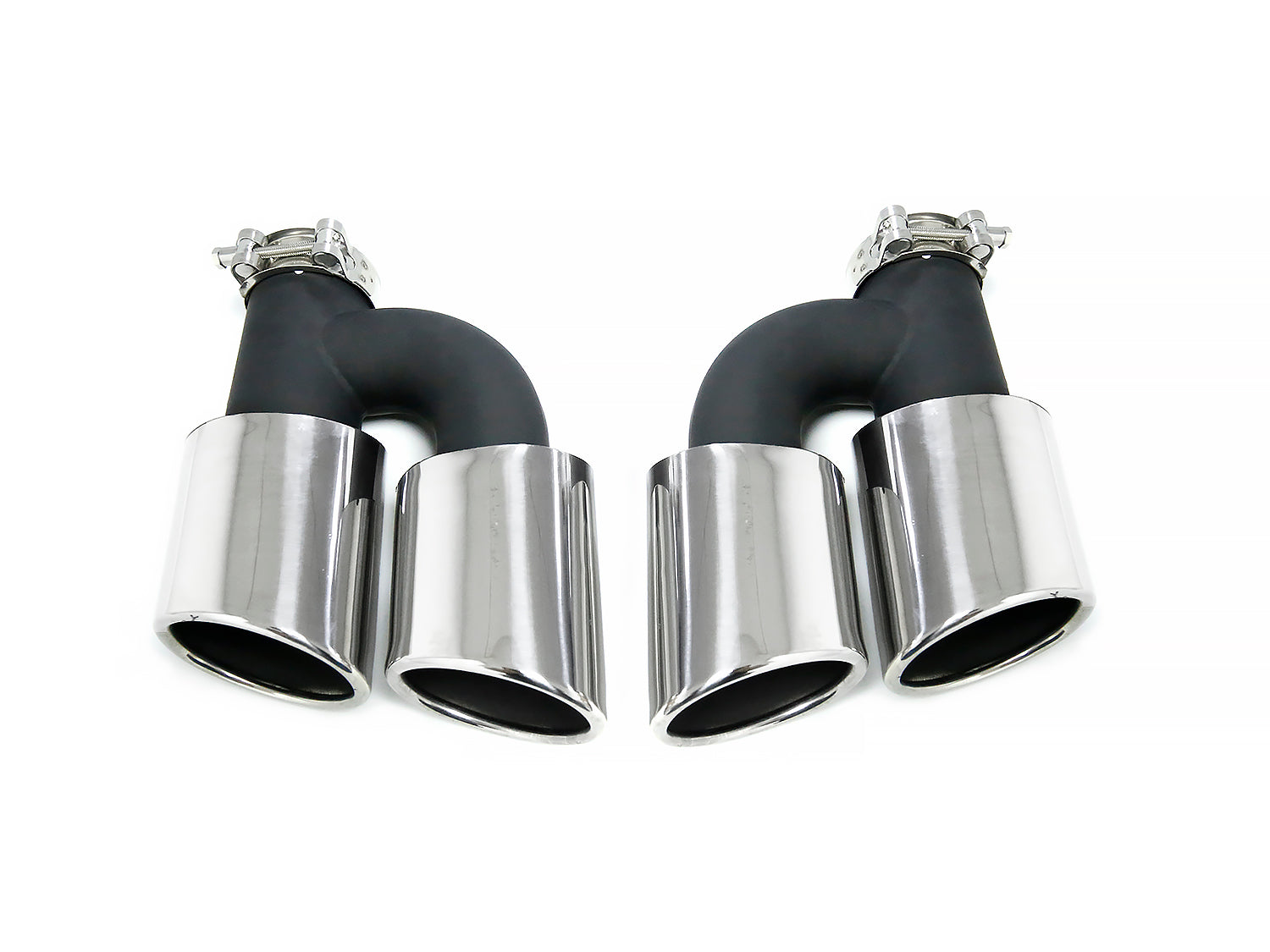 Auspuffblenden Endrohrblende Chrom für AUDI A7 4G A6 C7 A4 B8 A5 8T Q5 8U