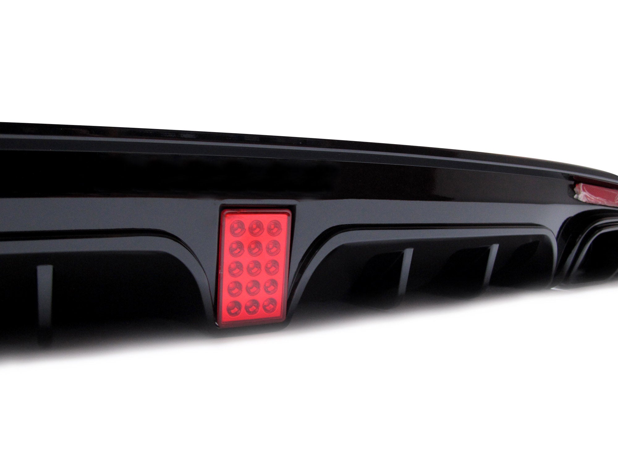 Diffusor Heckdiffusor + Auspuffblenden Schwarz Barbus Optik für Mercedes S-Klasse W222 V222 AMG Line VFL 2013-2017 di136