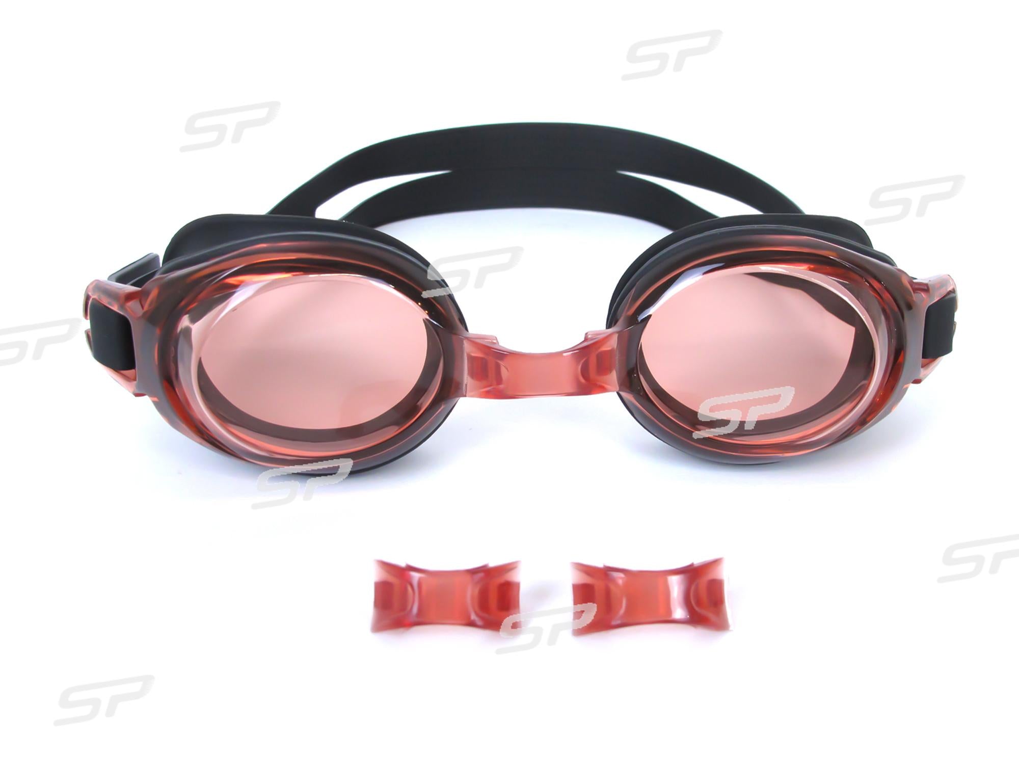 Schwimmbrille mit Sehstärke Antibeschlag UV-Schutz Goggles -1,5 bis -9,0 für Damen und Herren sg3