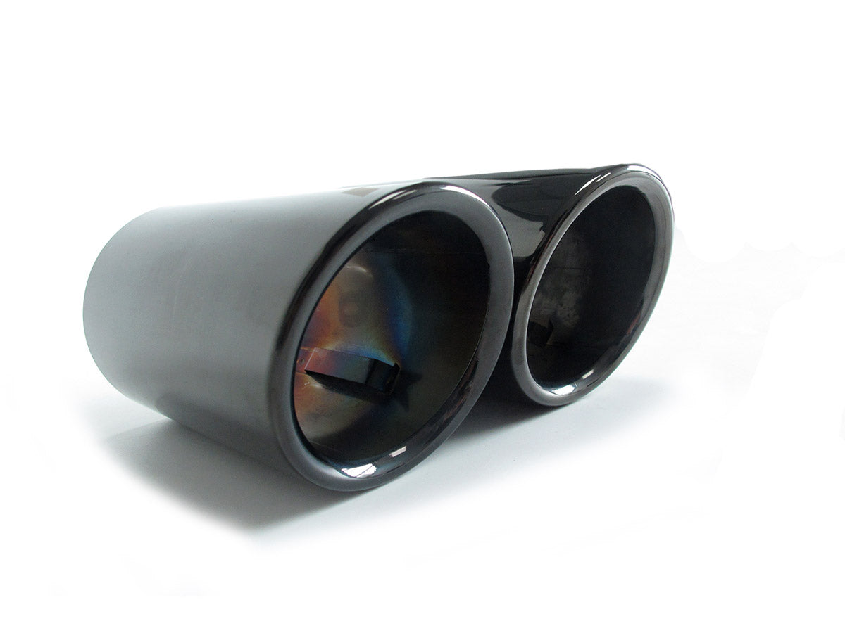 80mm Auspuffblenden Endrohrblende Endrohr Schwarz für VW PASSAT B7 B6 3C Tiguan 5N Golf 7 Variant