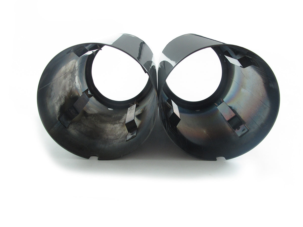 80mm Auspuffblenden Endrohrblende Endrohr Schwarz für VW PASSAT B7 B6 3C Tiguan 5N Golf 7 Variant