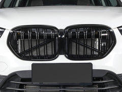 Nieren Grill Kühlergrill Für BMW X1 F48 F49 2016-2018 Glanz Schwarz Einzelsteg