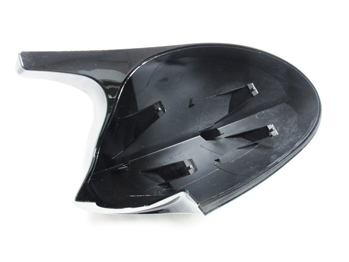 1332 - Spiegelkappen ABS schwarz glanz passend für BMW 1er E81 E82 E87 E88  3er E90 E91 E92 E93 Facelift