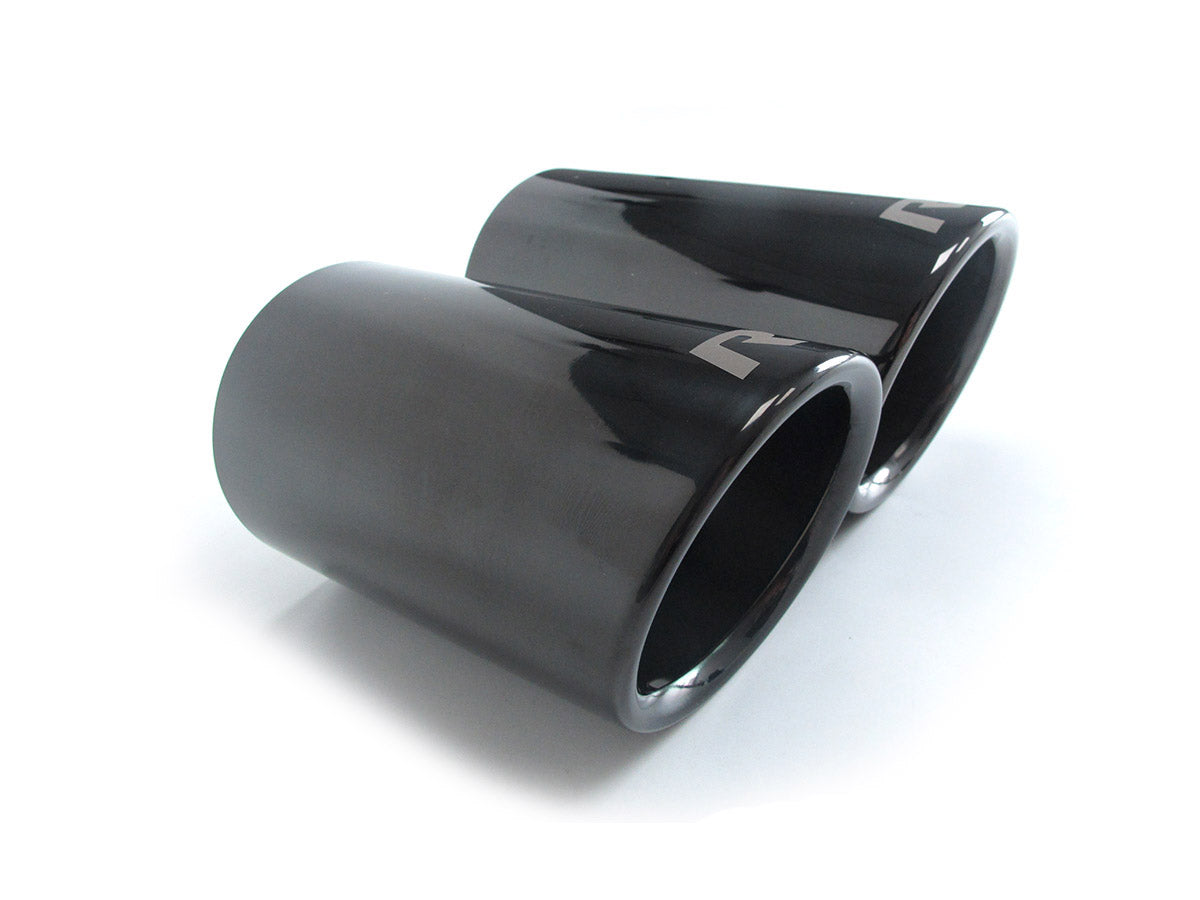 80mm Auspuffblenden Endrohrblende Endrohr Schwarz für VW PASSAT B7 B6 3C Tiguan 5N Golf 7 Variant