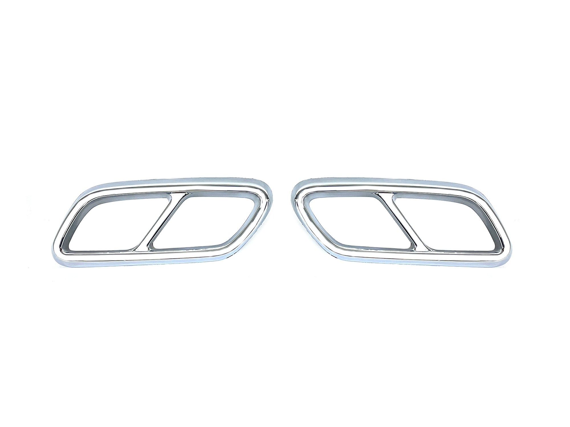 Endrohre Abdeckung Endschalldämpfer Rahmen für Mercedes C-Klasse W206 S206 AMG-Line ab 2021