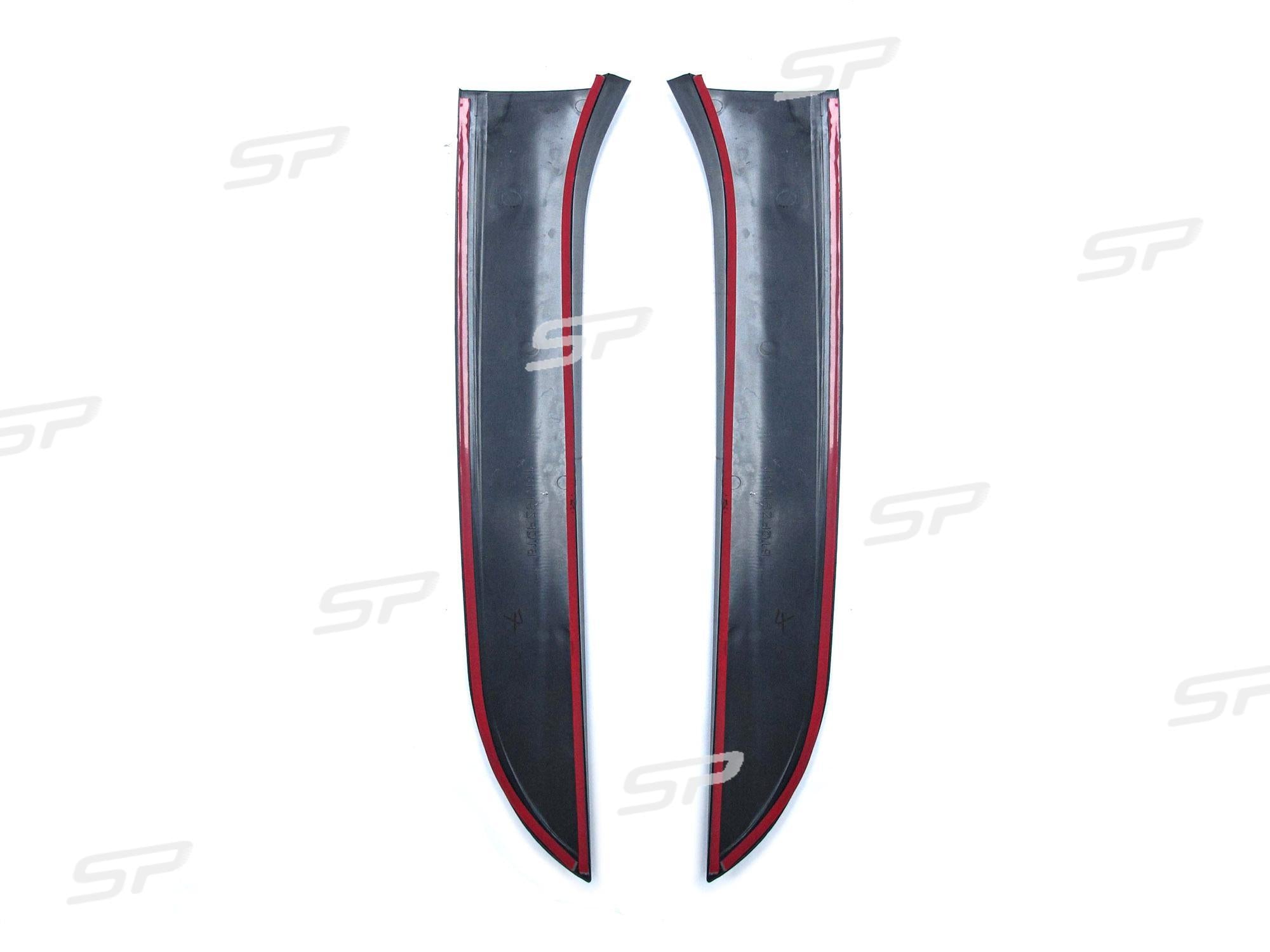 1 Paar Schwarz Vertikale Heck Spoiler Flaps für VW GOLF 6 VI MK6 Variant Kombi TDI TSI 2009 - 2013 vw12