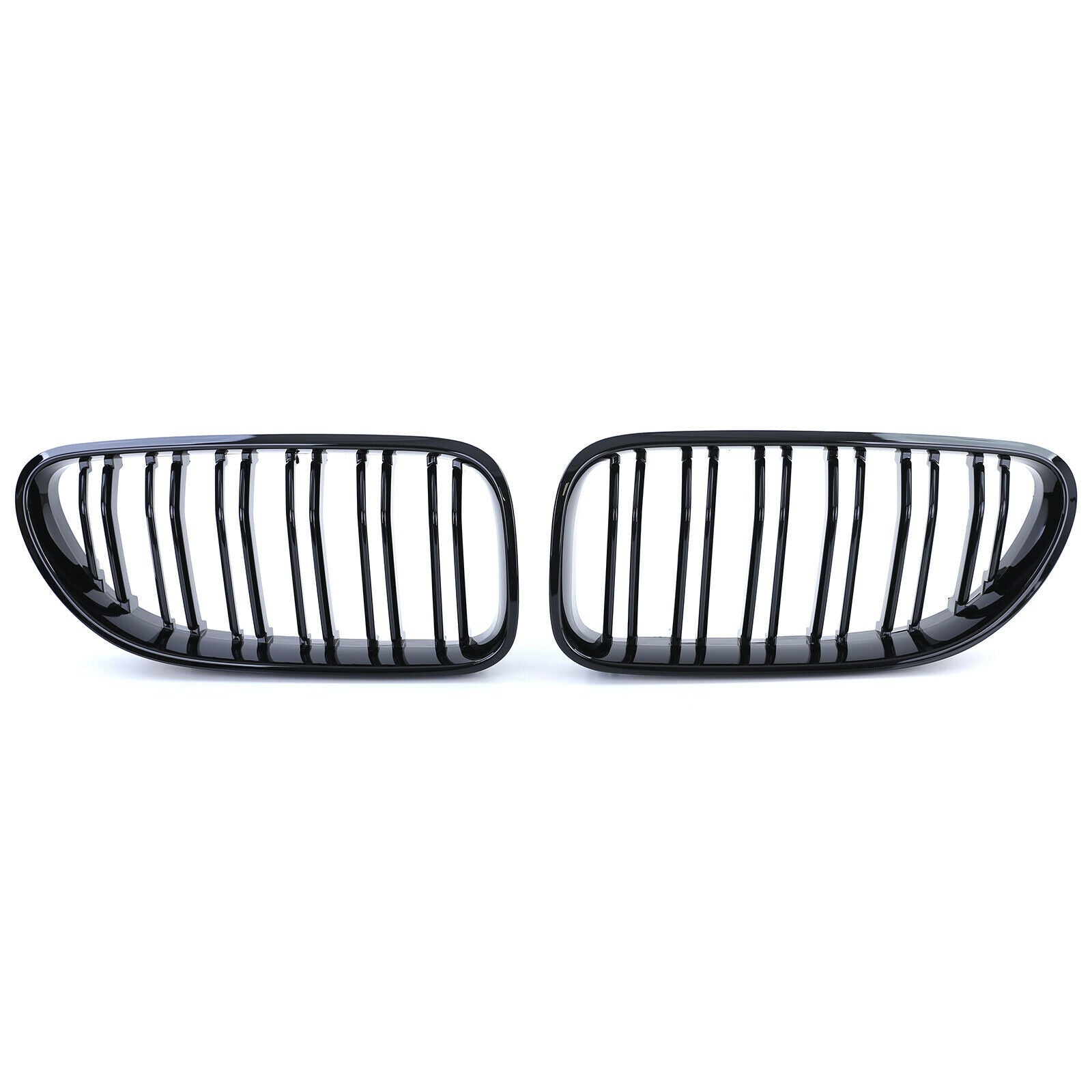 Kühlergrill Nieren Grille Grill Doppelsteg Schwarz Glanz Passend für 6er F06 F12 F13