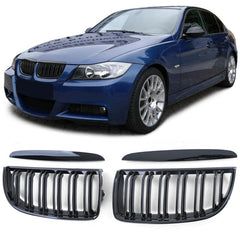 Kühlergrill Grill Doppelsteg Passend für 3er E90 E91 2005-2008