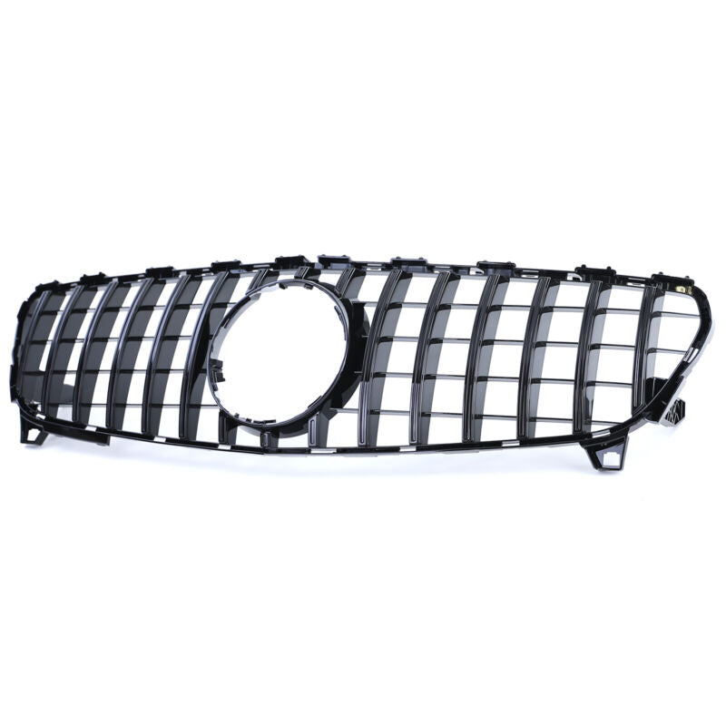 Kühlergrill GT Grill Schwarz Glanz für Mercedes Benz A Klasse A180 W176 Facelift 2015-2019