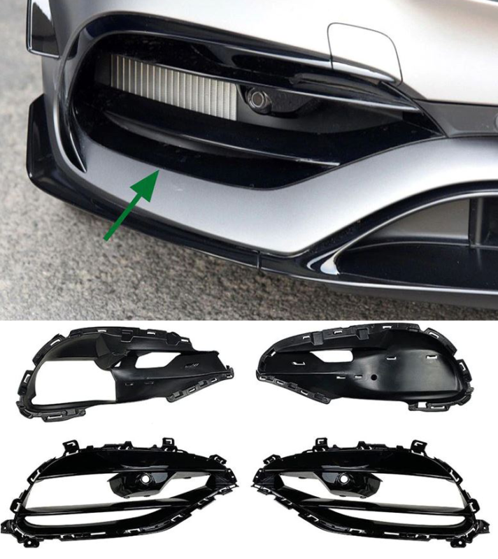 Lufteinlässe Lüftungsgitter Frontschürze AMG Optik für Mercedes A-Klasse W176 MODF 2015-2019